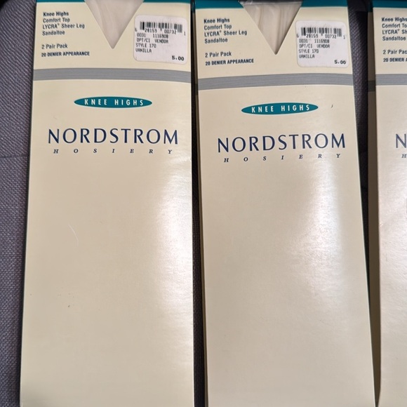 New with tags-9 packages 2 pairs each box of Nordstroms knee high hosiery - Picture 2 of 6